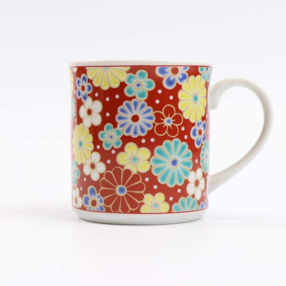 JIN-11138_Kutani Ume Red Flower cup SK-420-1