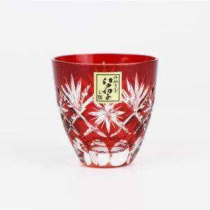 JIN-11143_Tajima Glass Tajima sake glass collection Hoshi-mon Red-1
