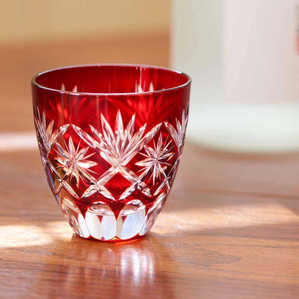 JIN-11143_Tajima Glass Tajima sake glass collection Hoshi-mon Red-3