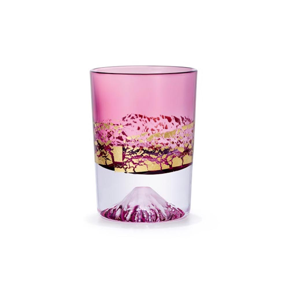 TAJ-200002-BL_Gold Leaf Fuji Cup (Pink, 2.9fl-oz) -1