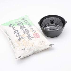 Arita Ware Only Wan (8.3 x 7.6) | Daikei + Miyagi Hitomebore Rice (11lbs) JIN-100004